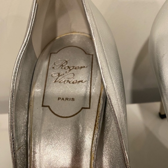 Roger Vivier Silver Buckle Heels - Picture 7 of 15